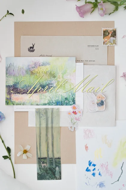 Deer Moss Mail Club -  April Mail