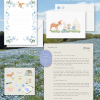 Deer Moss Mail Club monthly envelope with illustrated postcard
